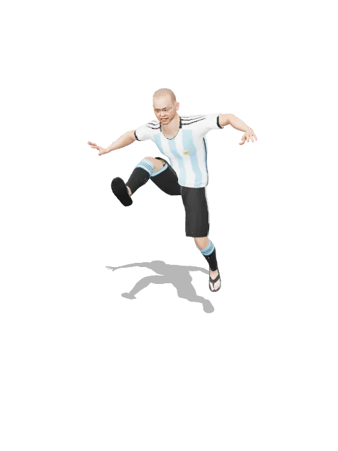 Backward running jump